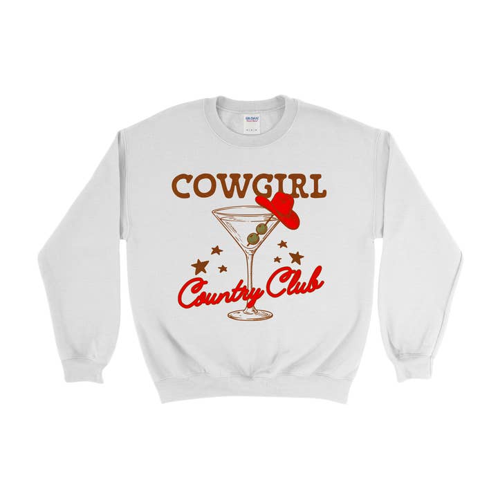 Lucy + Company - Wholesale Graphic Sweatshirt - Women's - Cowgirl Country Club Martini Graphic Sweatshirt2