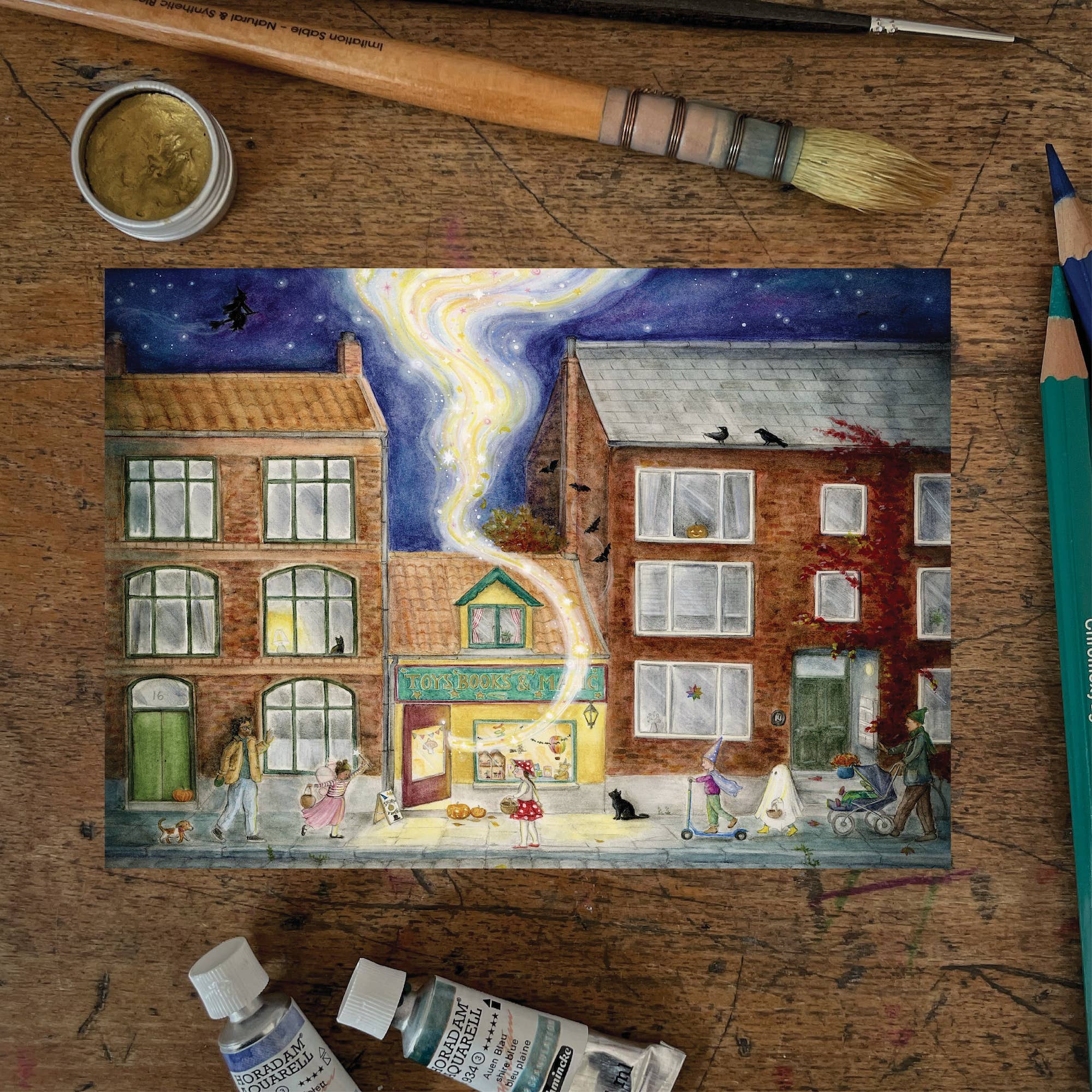 Mhairi Hellbrandt Illustration - Wholesale Postcard - Magic Season0