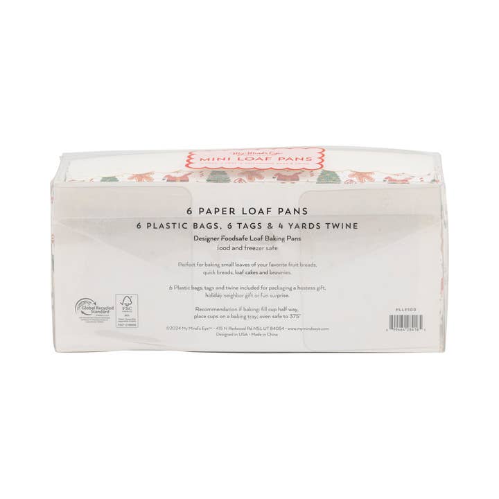 My Mind’s Eye - Wholesale Baking Dish - PLLP100 - Foil Christmas Icons Loaf Pan Set