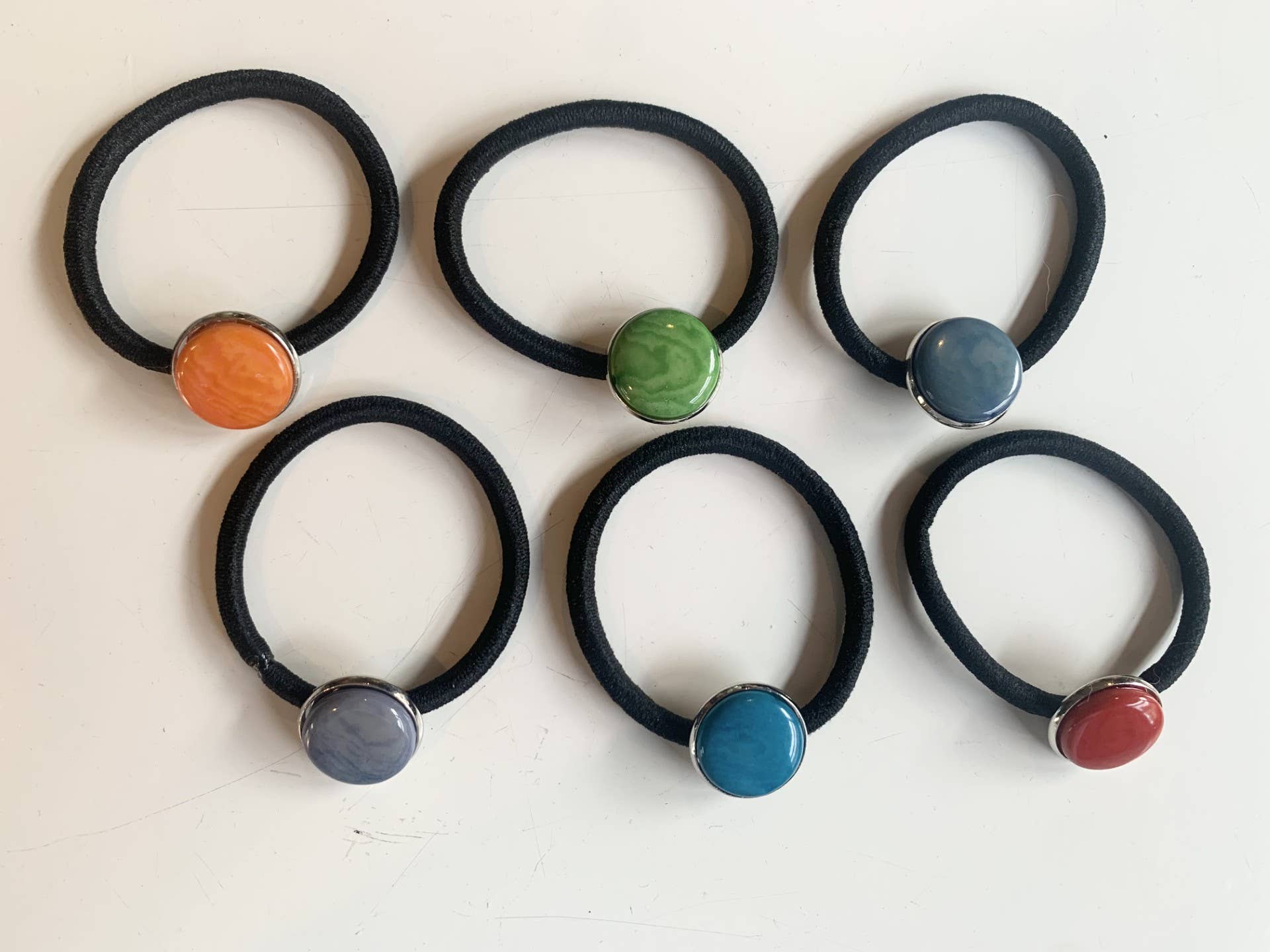 Veronica Riley Martens – wholesale Hair tie – Elastic Hair Tie with Tagua Bead Accent, Doubles as Bracelet