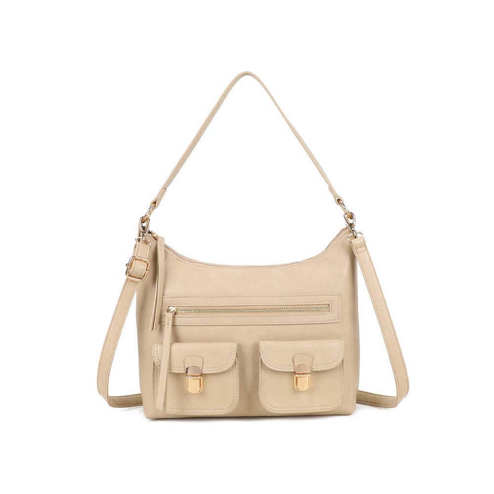 Gallantry - Wholesale Schoudertas - Dames - Calista schoudertas met gouden gespen en meerdere vakken11