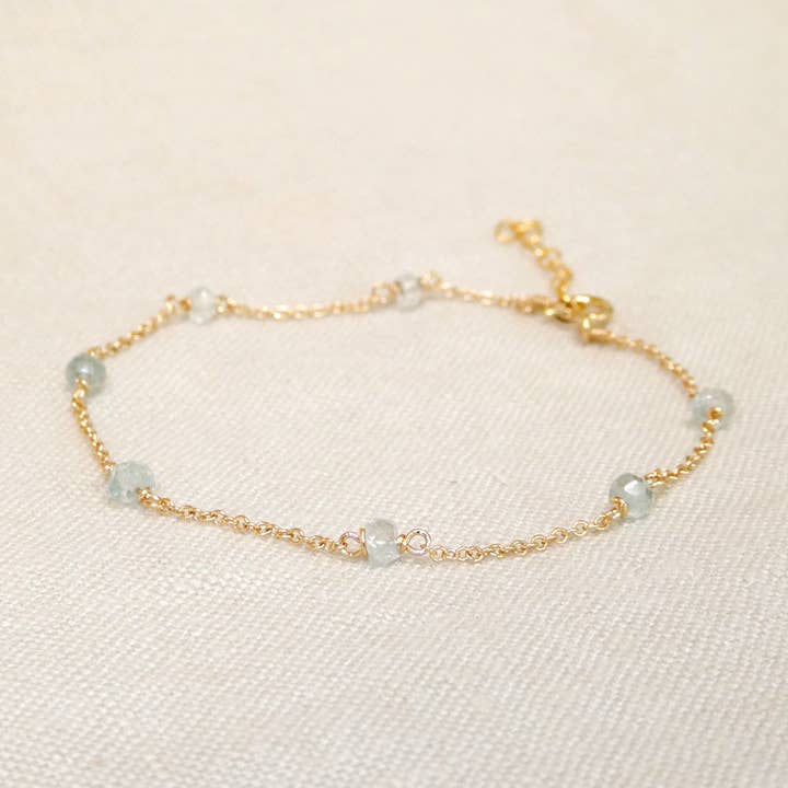 March Aquamarine Birthstone Bracelet for wholesale by Dogeared