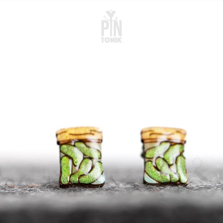 PinTonik - Wholesale Stud/Post Earrings - Pickle Stud Earrings - Weird Food Vegetable Gifts5