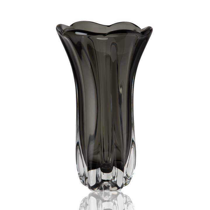 Grace Handmade Glass Vase - 12" Tall, Handblown for wholesale by The Blue Heron