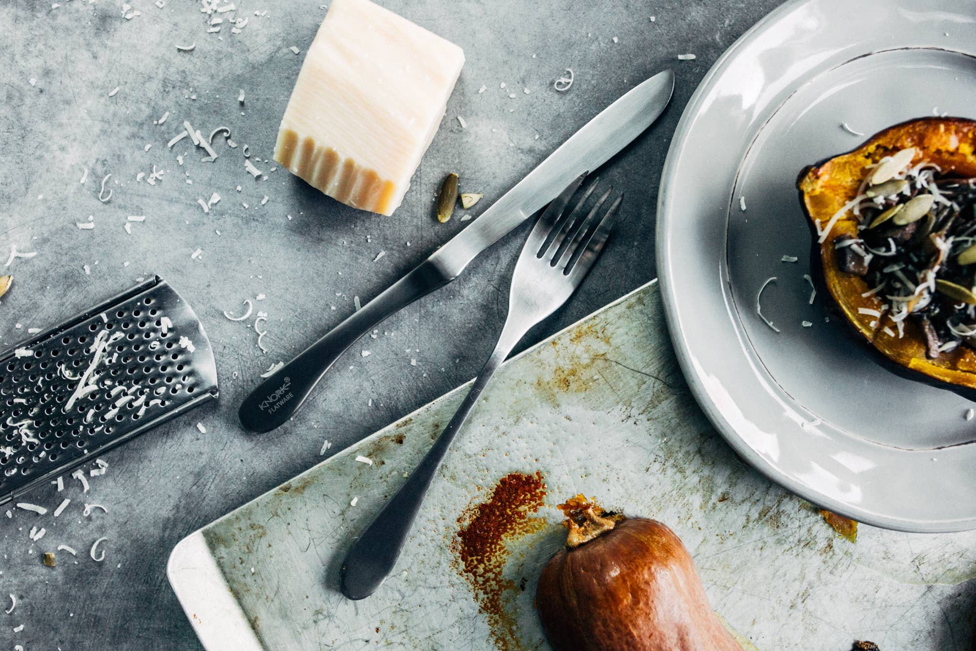 Knork Flatware - Wholesale Flatware Set - Original Matte 5 Piece Place Setting4