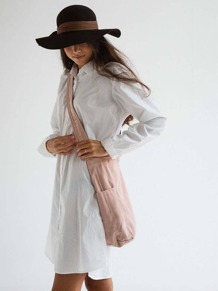 Bolso de pana Mati - Rosa 100% algodón orgánico para venta al por mayor de Tintok