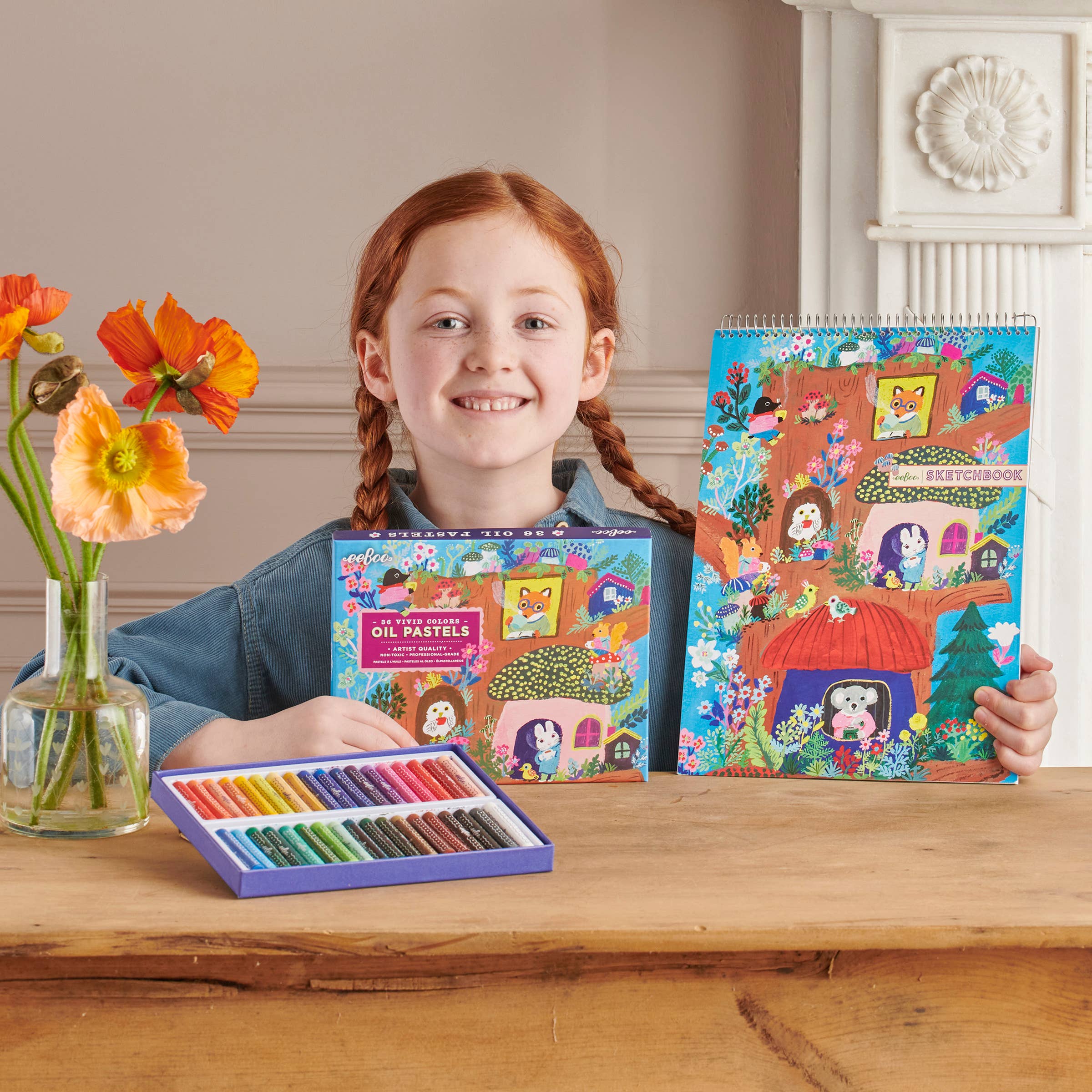 eeBoo - Wholesale Pastels - Yumi's Mushroom House 36 Oil Pastels2