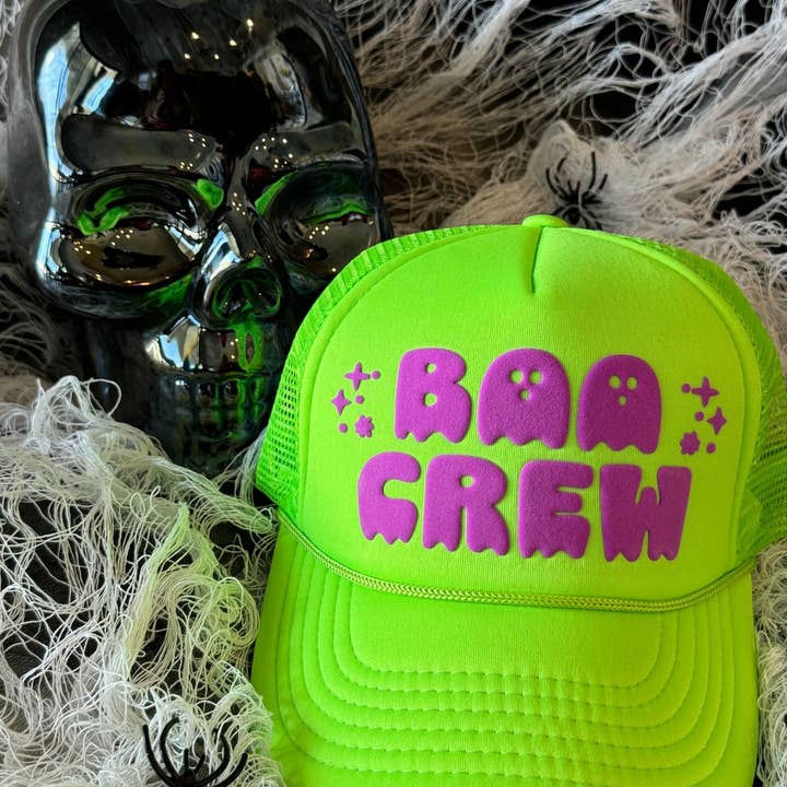 Malibu and Mint - Wholesale Trucker Hat - Women's - Boo Crew Trucker Hat