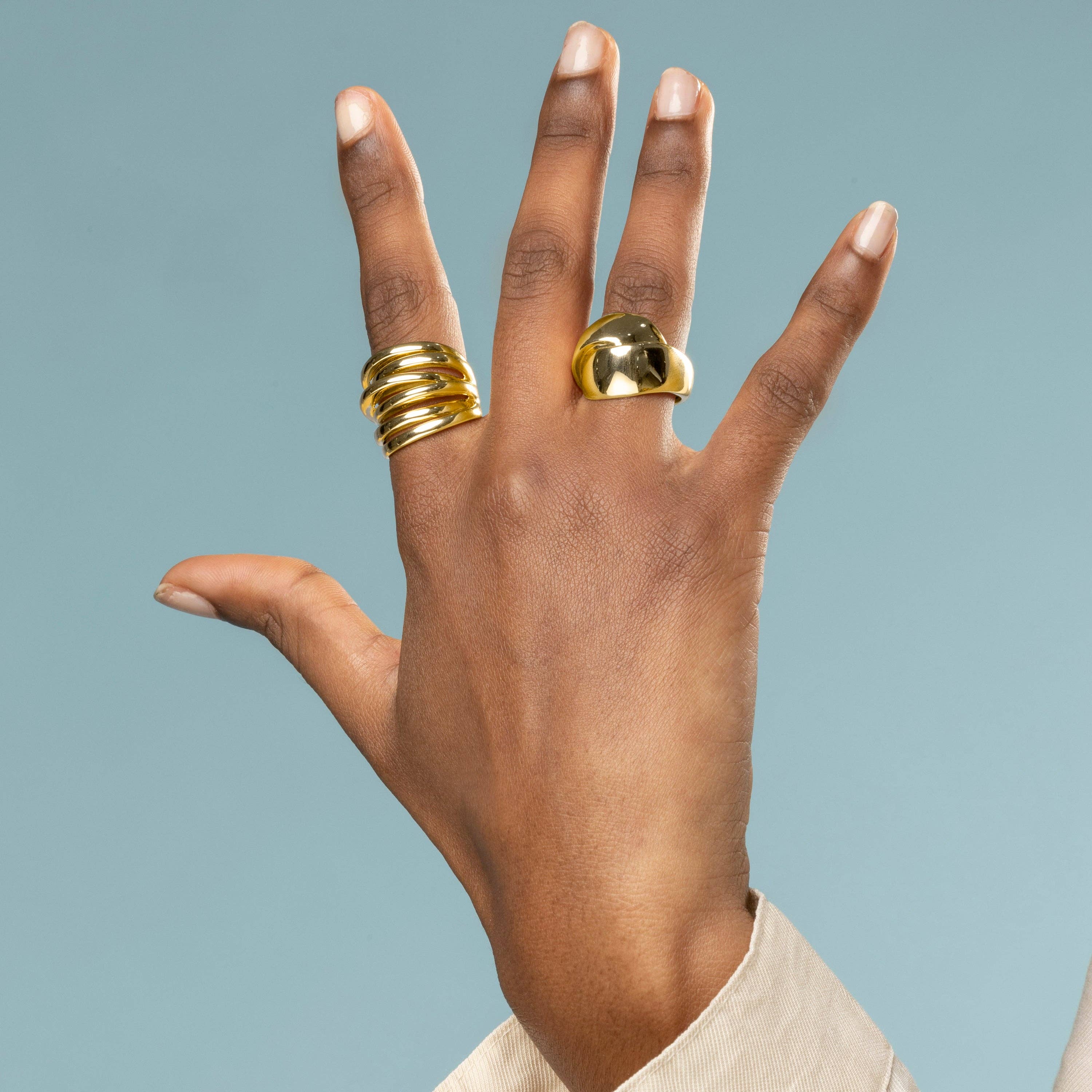 Luxenter - Vente Bague de cocktail/de cérémonie - Bague en or jaune 18k - Idril4