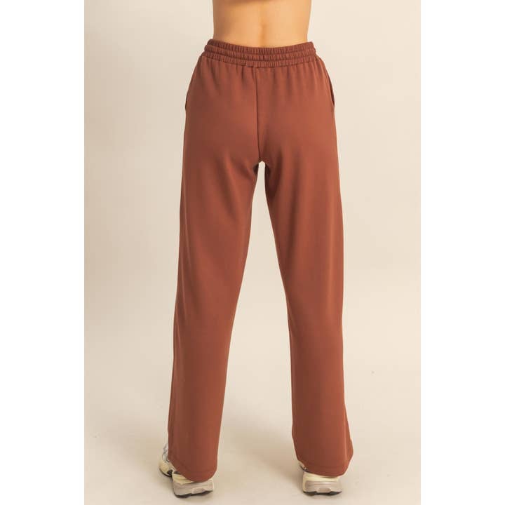 Double Zero - Wholesale Lounge Sweatpants/Joggers - Women's - Double Knit High-Waist Wide-Leg Drawstring Sweatpants15
