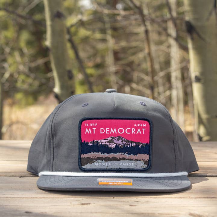 Hinterland Outdoors - Wholesale Flat Brim Cap - Unisex - Mount Democrat Colorado 14er Rope Hat4