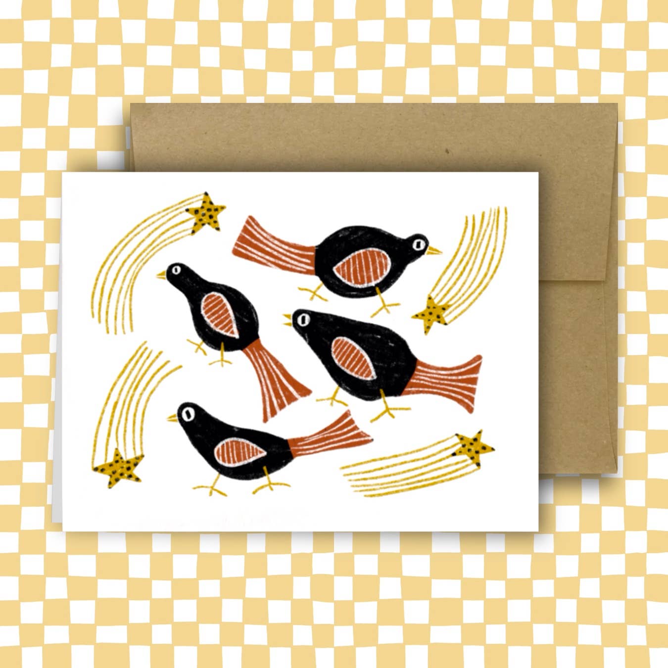 RANI BAN CO - Wholesale Everyday Greeting Card - CALLING BIRDS Greeting Card 0