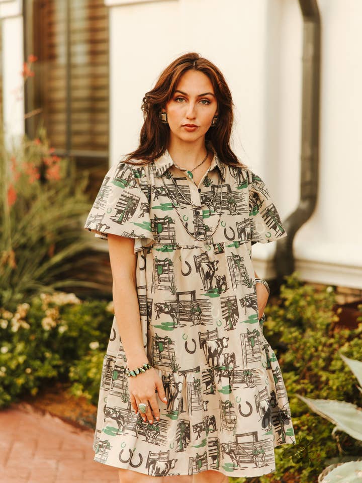 2 Fly Co - Wholesale Dress - Women's - HITCHIN' POST DRESS0