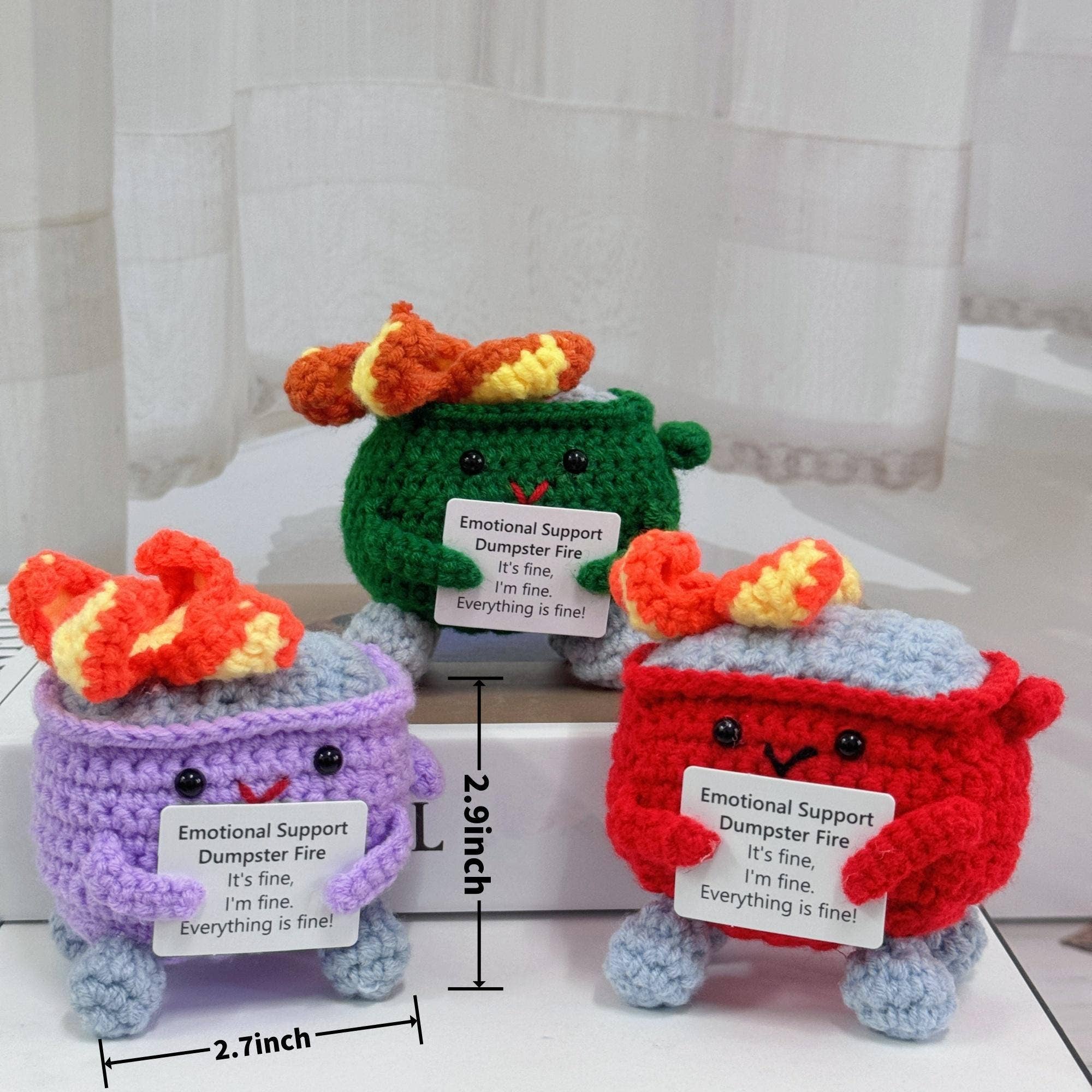 Anh2 LTD - Vendita all'ingrosso Portachiavi - Donna - Simpatico giocattolo fatto a mano, con supporto emotivo, realizzato all'uncinetto1