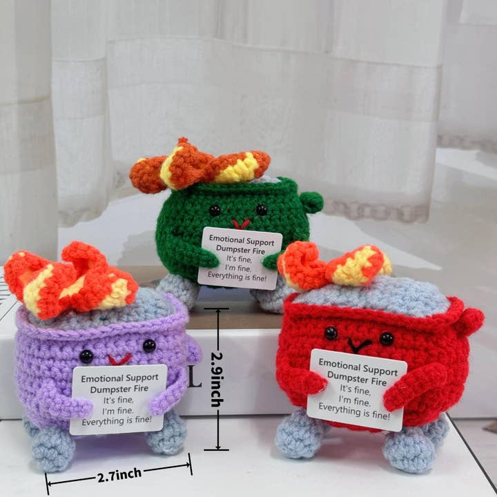 Anh2 LTD - Vendita all'ingrosso Portachiavi - Donna - Simpatico giocattolo fatto a mano, con supporto emotivo, realizzato all'uncinetto1