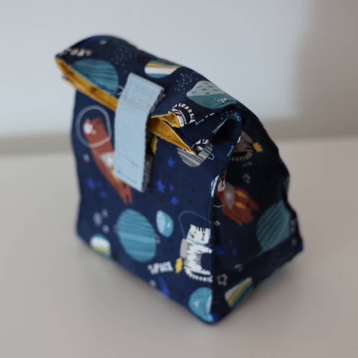 Lunchbag lunch bag for children, animals, cosmonauts for wholesale by les folies ecolos