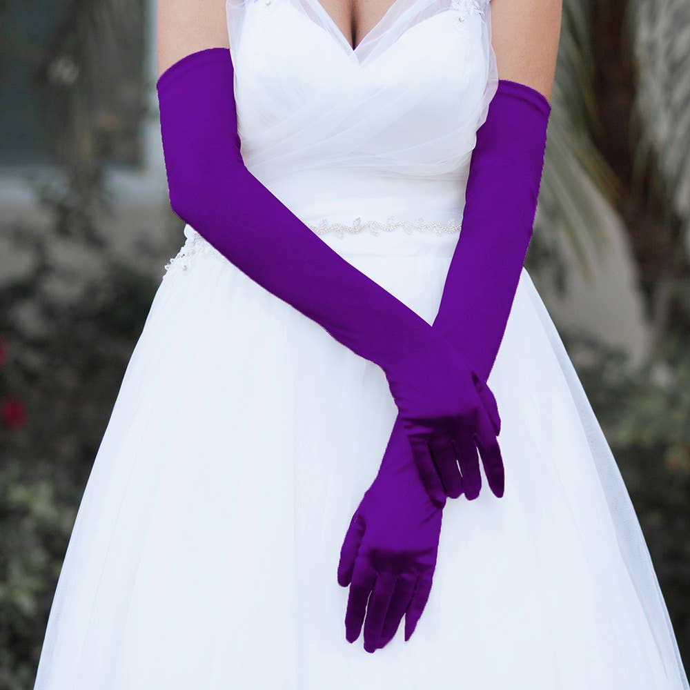 Sensibling Corp. - Wholesale Gloves - Women's - Dressy Satin Long Wedding Gloves1