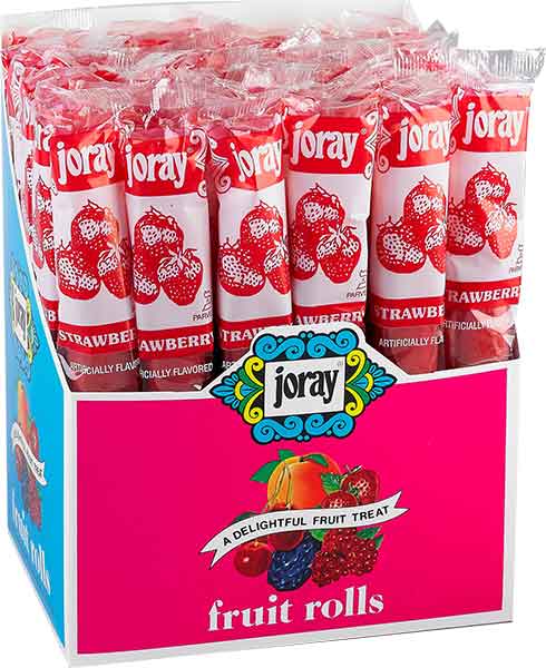 Hudson Meat Company - Wholesale Hard Candy - FRUIT ROLLS STRAWBERRY     -     JORAY0