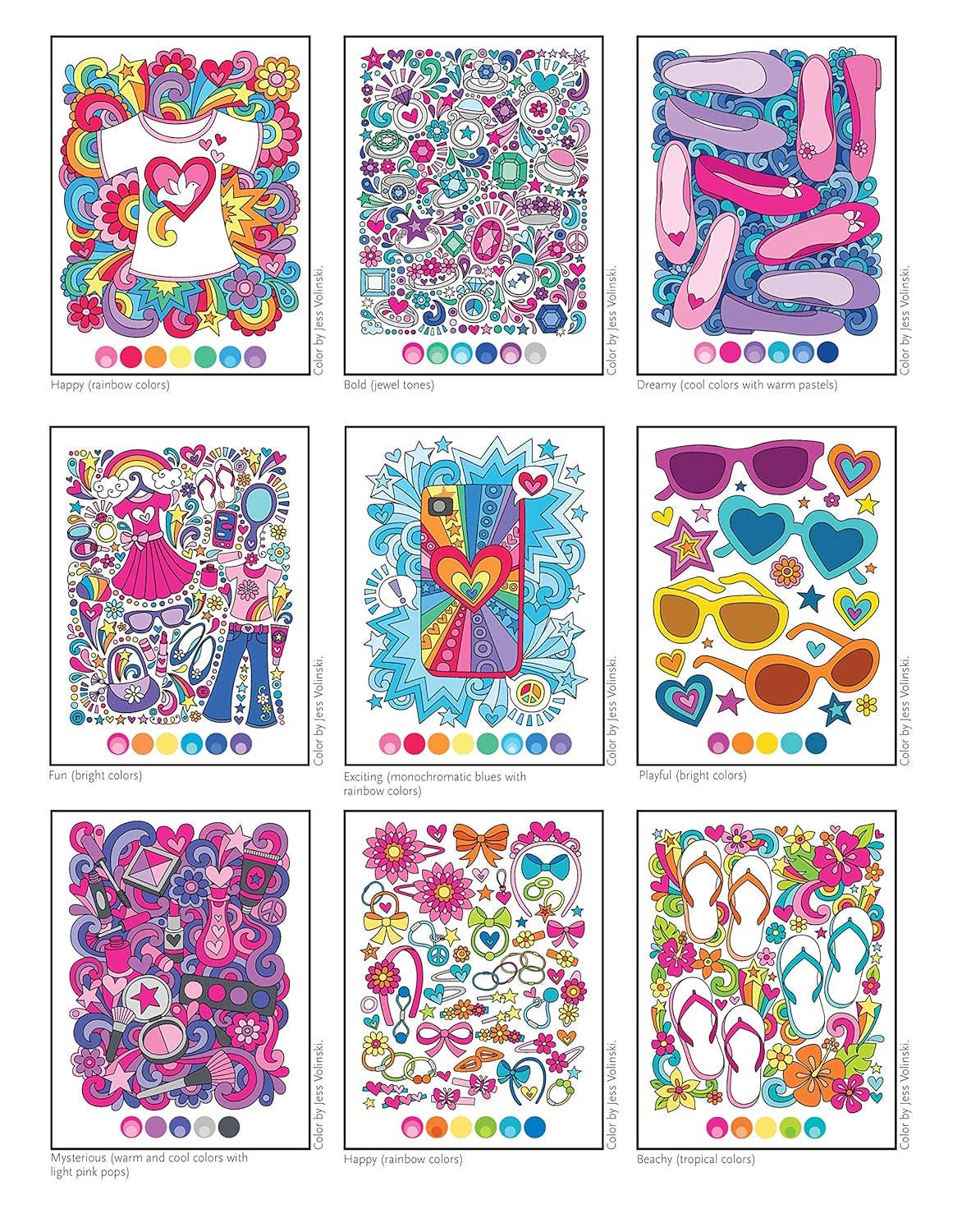 Fox Chapel Publishing - Vendita all'ingrosso Libro da colorare - Bambini e neonati - Notebook Doodles Fabulous Fashion3