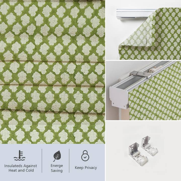 Fabdivine - Wholesale Blinds - Floral Block Print Thick Linen Blinds For Window - Badal6