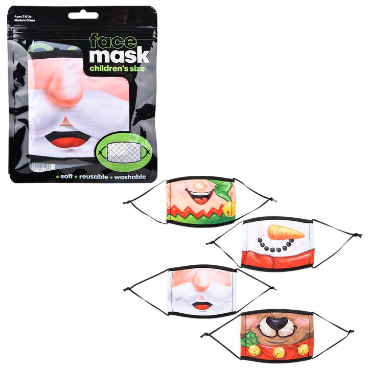 The Toy Network - Wholesale Non-Medical Disposable Mask - HOLIDAY FACE MASK CHILD SIZE6