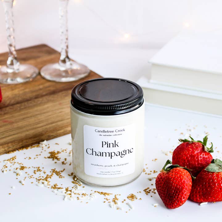 Vela Pink Champagne de 7 oz para venta al por mayor de Candletree Creek