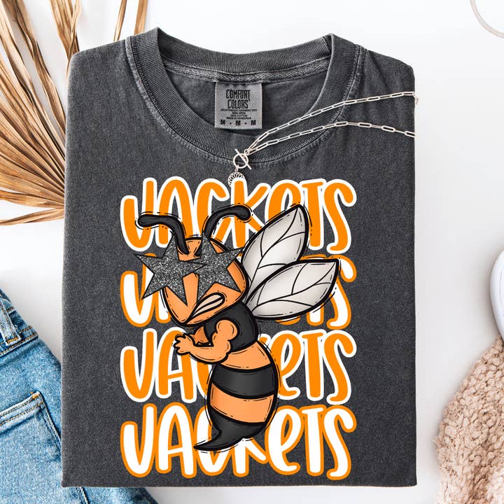 Festivitees - Wholesale Screen Printed T-Shirt - Women's - Spirit Repeat Mascot Tee Graphic Tee