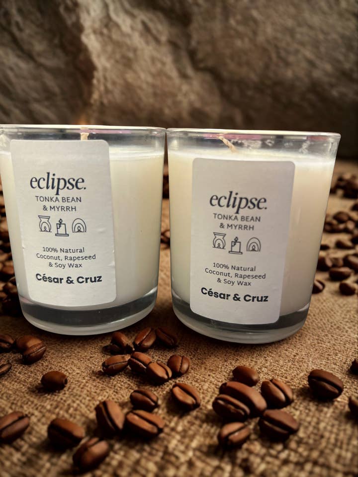 Eclipse Mini Candle Set — 4 x Natural Travel-Size
for wholesale by César & Cruz