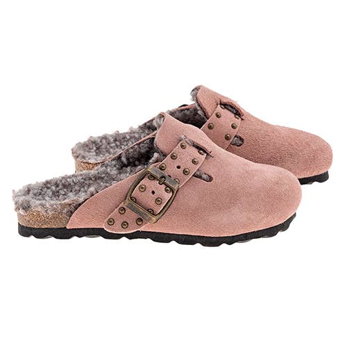 Beige Bio Clogs Leather Tacks W721-B for wholesale on Faire1