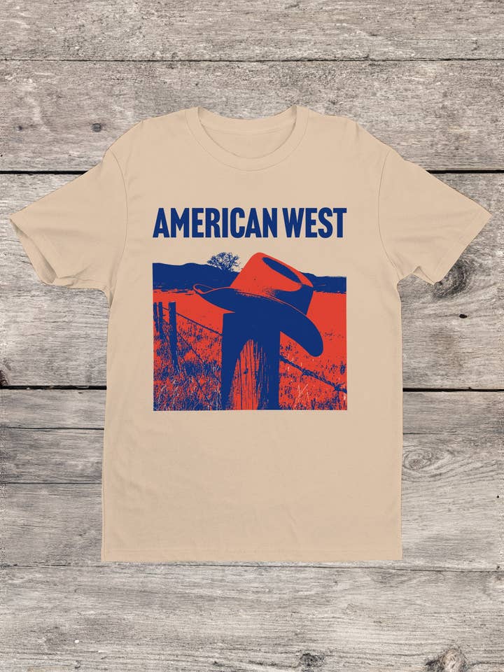 American West Cowboy Style Men's T-shirt for wholesale by Swift Retail