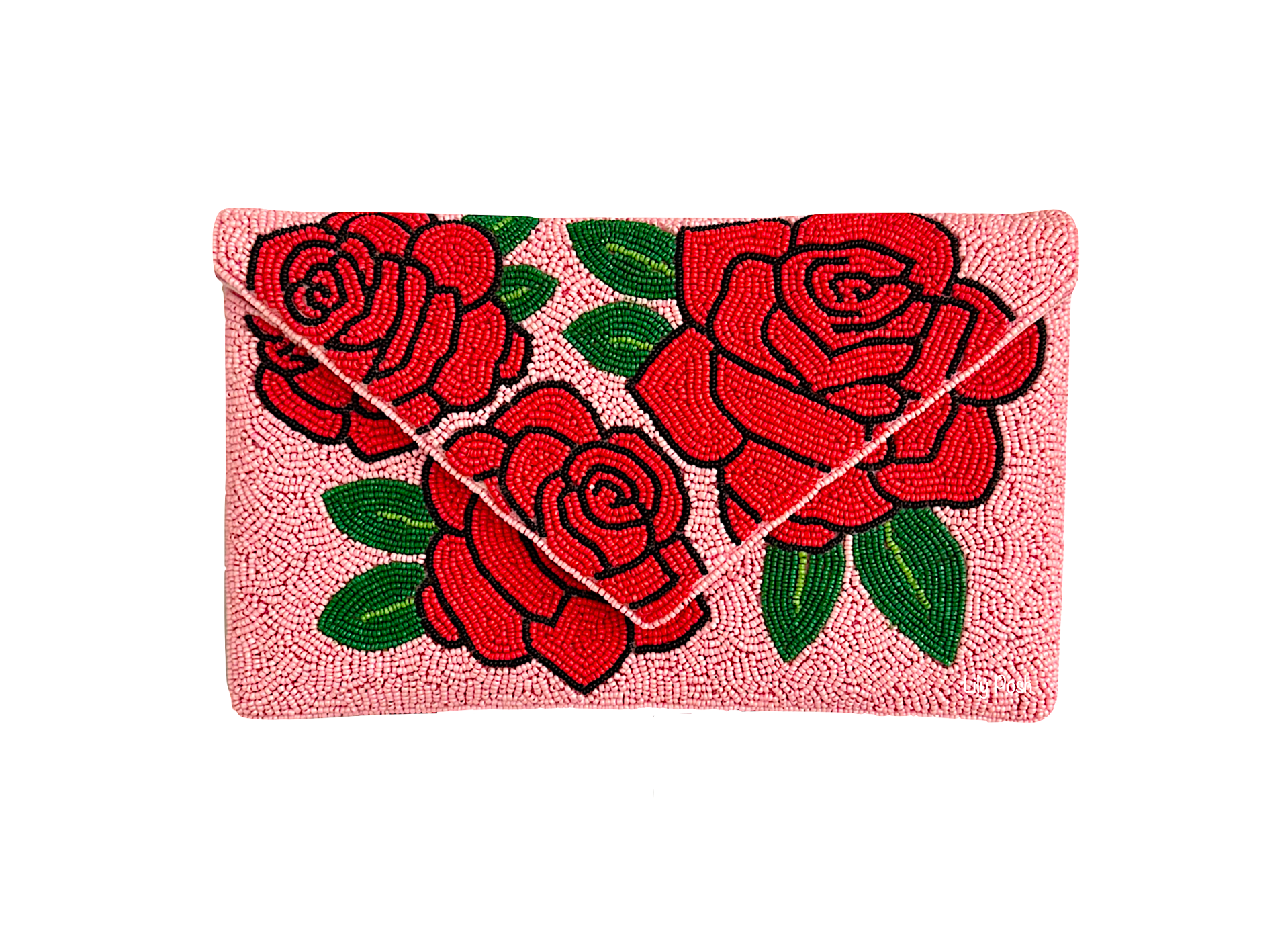 Lily Posh – wholesale Clutch bag – women's – Beaded Rose Clutch Crossbody Bag, Lily Posh Floral Clutch0