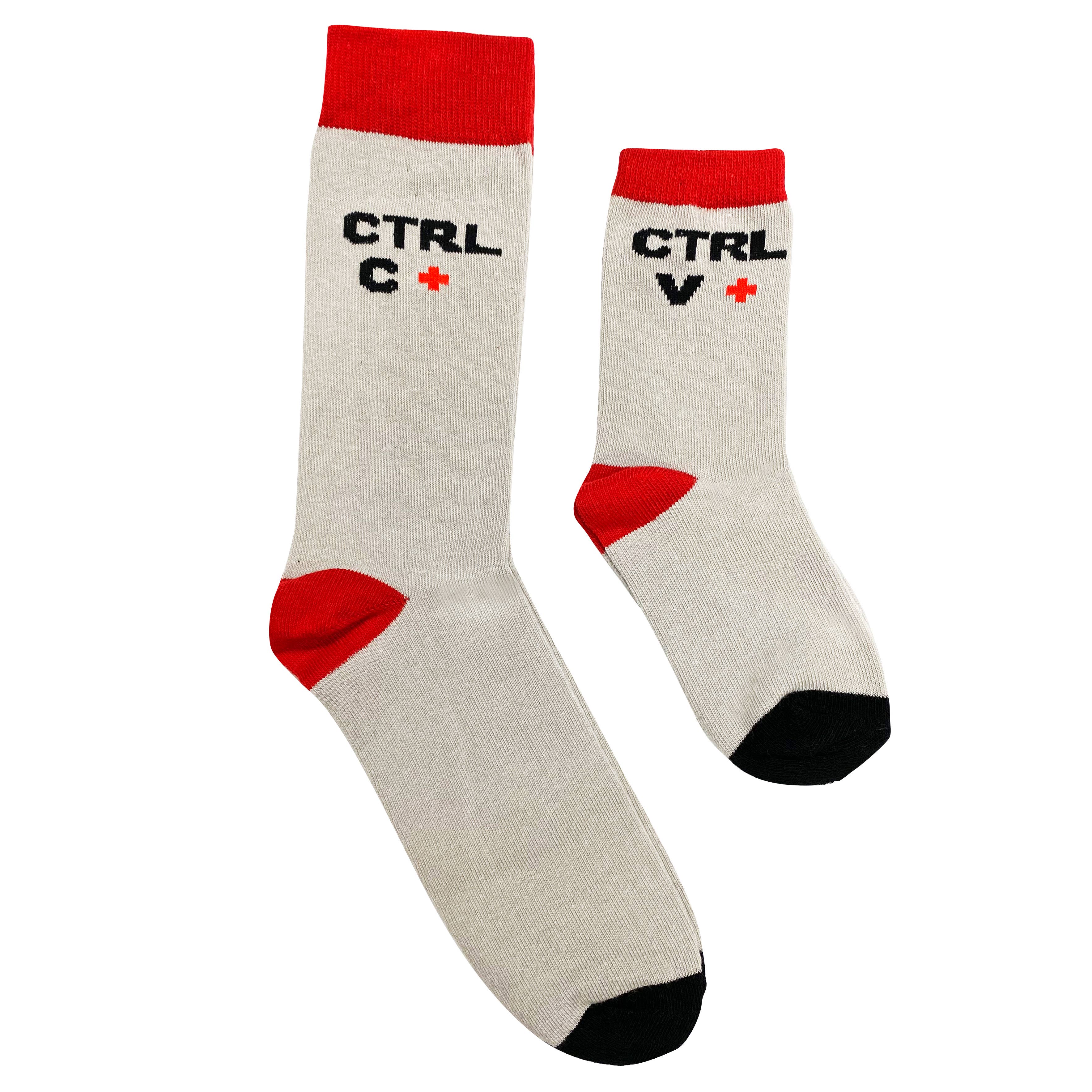 2-pair Sidekicks Daddy and Me Ctrl+C Ctrl+V Socks Set