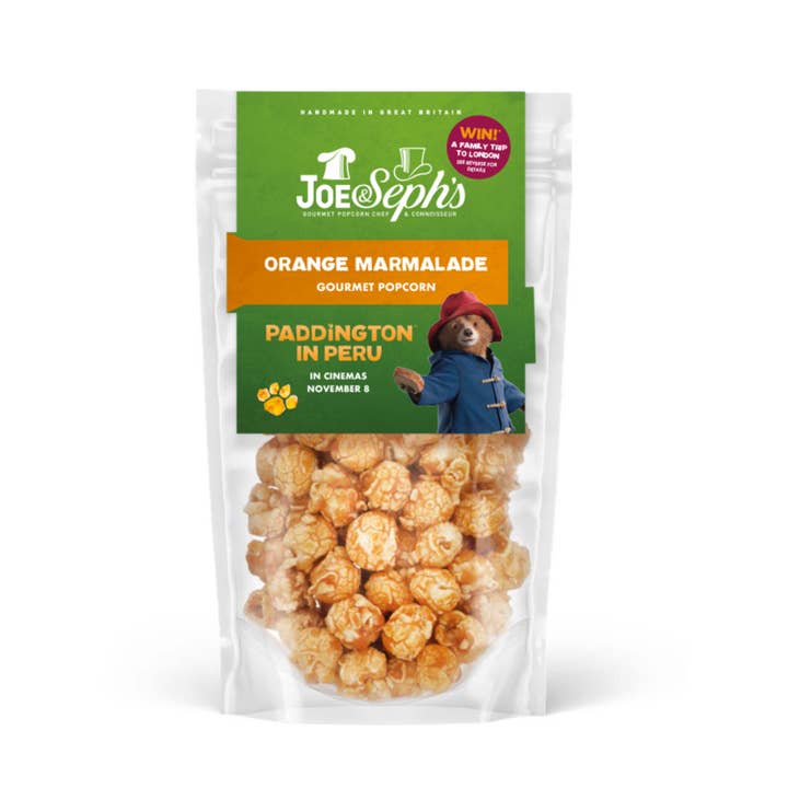 PADDINGTON - Orange Marmalade 70g Pouch for wholesale by Joe & Seph's Gourmet Popcorn
