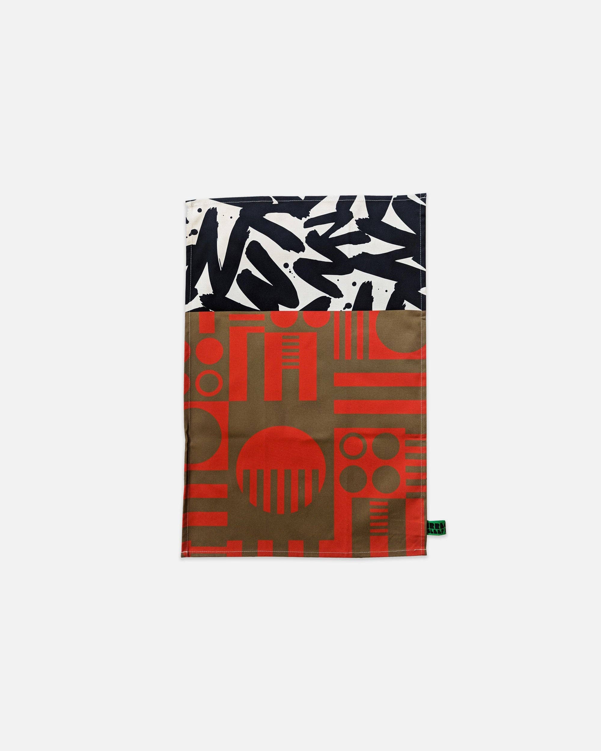 Irregular Sleep Pattern – wholesale Tea towel – Organic Cotton Tea Towel in Marmalade6