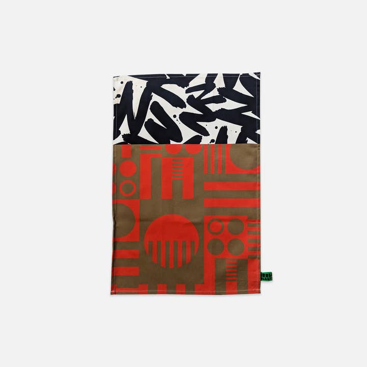 Irregular Sleep Pattern – wholesale Tea towel – Organic Cotton Tea Towel in Marmalade6