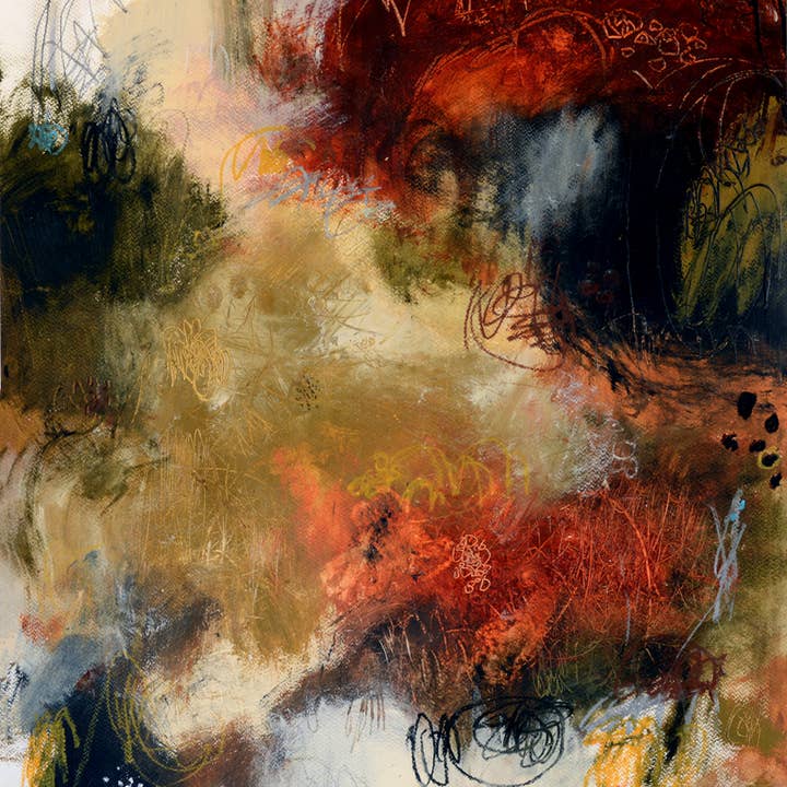 #091308<br> Impresión en lienzo de arte abstracto <br> Título: Un golpe de suerte para venta al por mayor de Michel Keck LLC