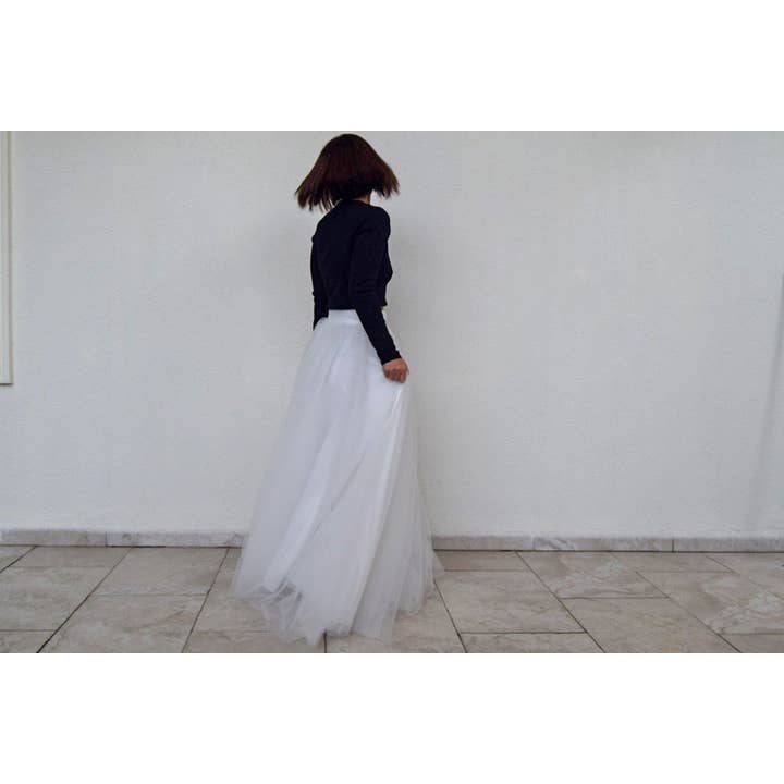 Modayladans - Wholesale Skirt - Women's - Long Voluminous Tulle Tutu Wedding Floor Length High3