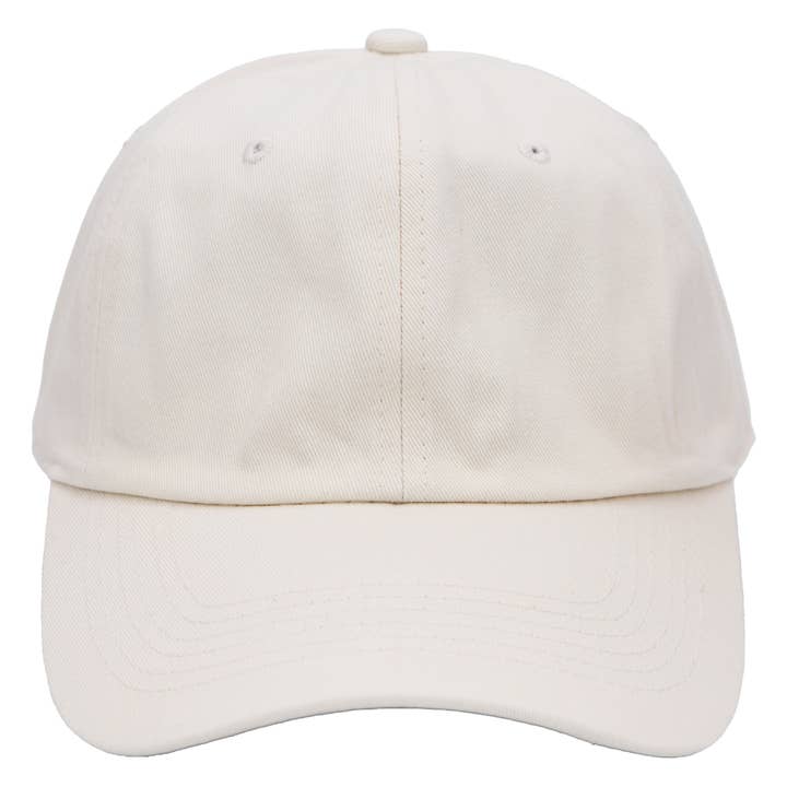 Cap Zone - Wholesale Baseball Cap - Unisex - Solid Six Panel Unstructured Cotton Baseball Cap