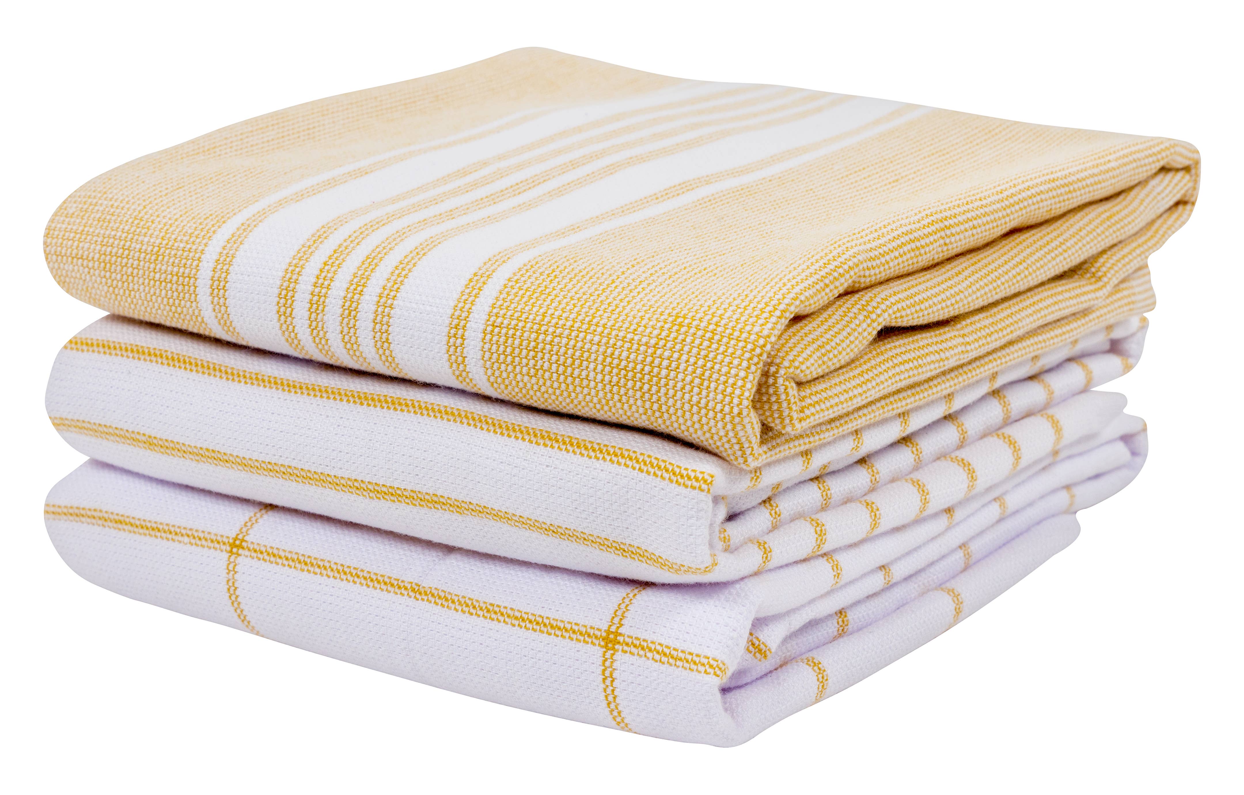 KAF Home - Vente Torchons - Lot de 3 torchons de cuisine en tissu éponge égyptien à double usage KAF Home3