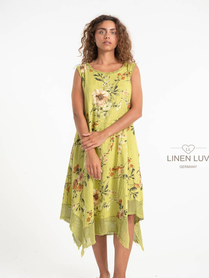 SS25 - Franse Linnen Jurk Linnen Luv (TP1530P-202) voor wholesale door LINEN LUV