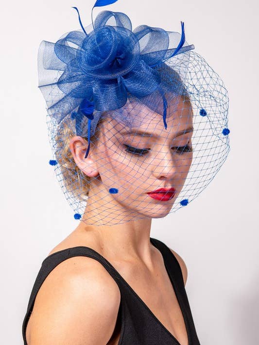 FASCINATEUR EN VOILE EN MAILLE FLORALE AVEC BANDEAU HTH2709 pour la vente par anbfashion