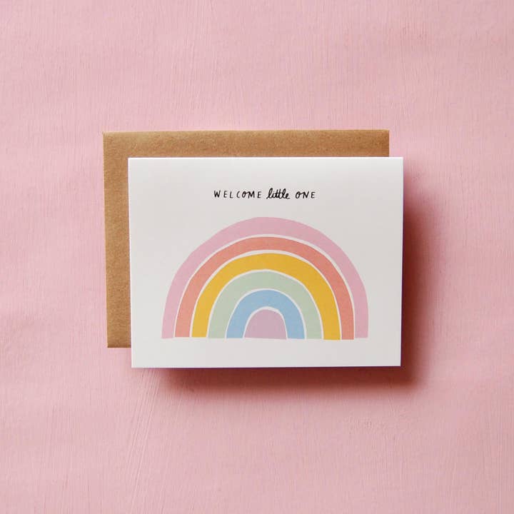 Badger & Burke - Vente Cartes bébé - Little Rainbow - Carte pour bébé1