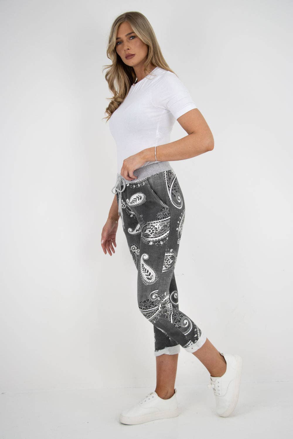 Miss Bold - Wholesale Pants - Women's - Italian Printed Cotton Ladies Trouser22