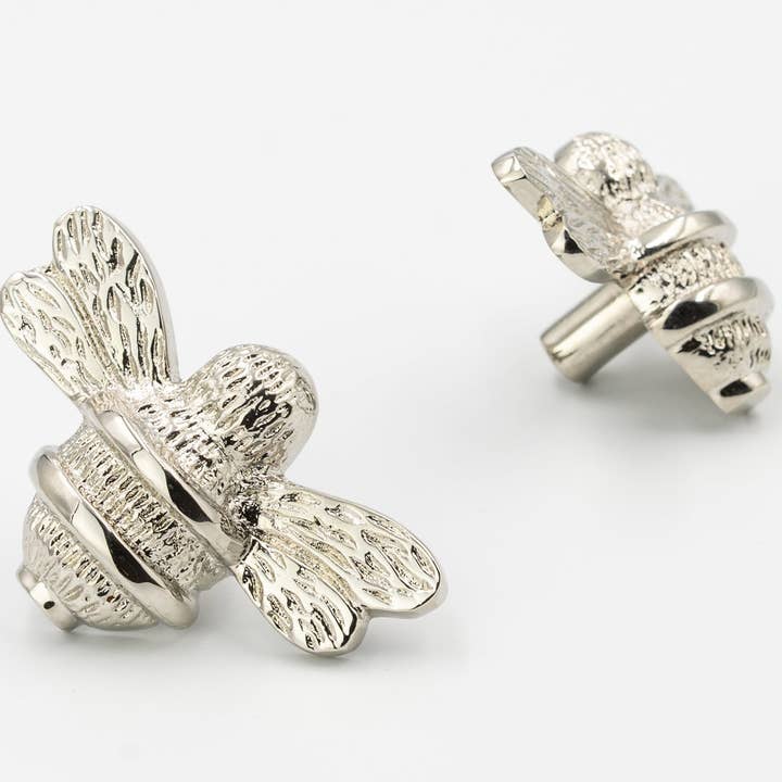 Bee Drawer Knop - nikkel afwerking voor wholesale door Brass bee