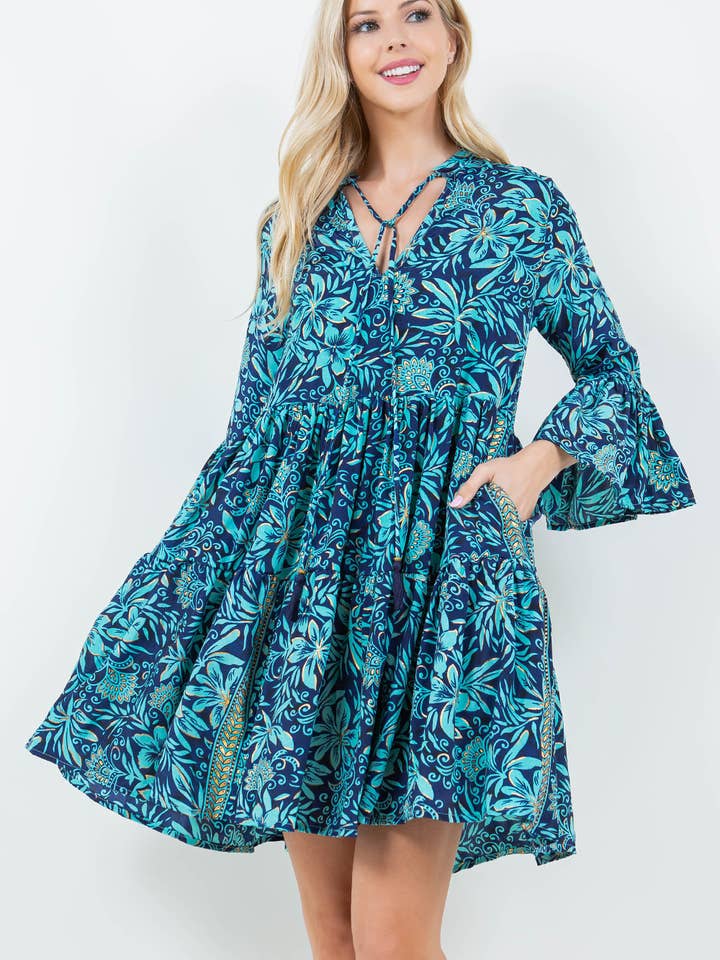 Robe courte Tier pour la vente par Paani by Fashion Fuse