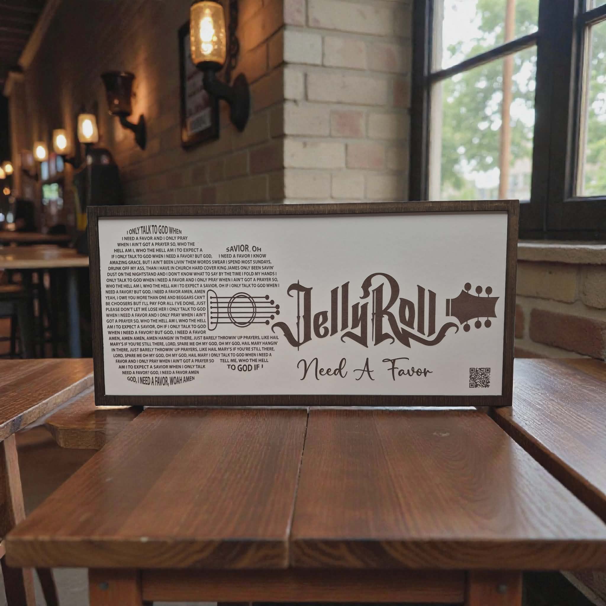 Crates Etc – wholesale Skylt – Jelly Roll, Sångtext, Bar, Musik, mental, unik, västerländsk