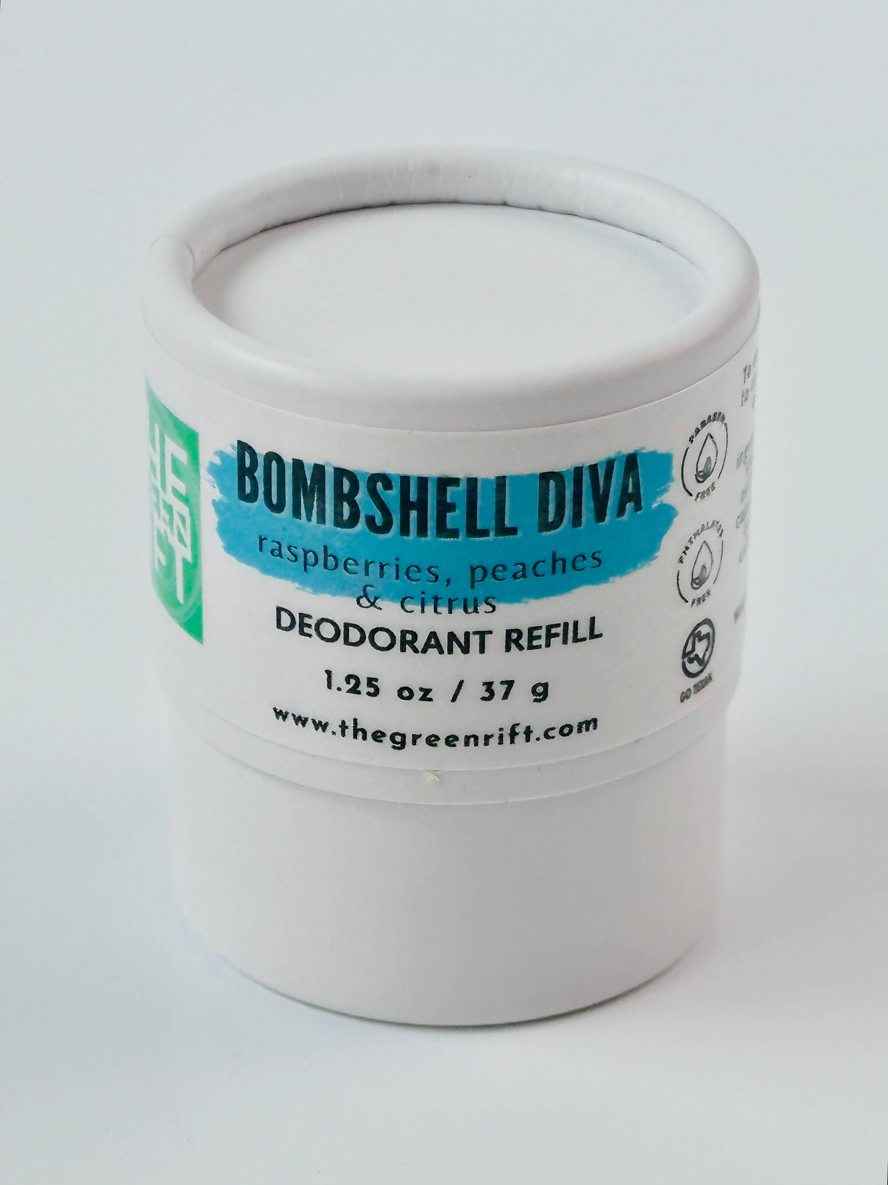 The Green Rift - Wholesale Deodorant - Women's - Bombshell Diva Pit Care Deodorant, Eco-Friendly Refillable1