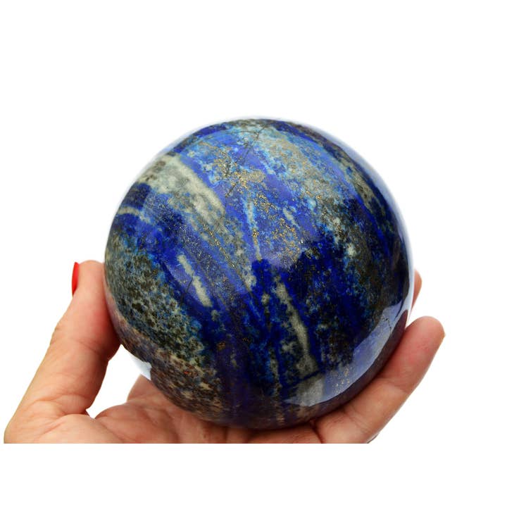Kaia & Crystals - Wholesale Spiritual Stone/Crystal - XL Lapis Lazuli Sphere (65mm - 100mm)2
