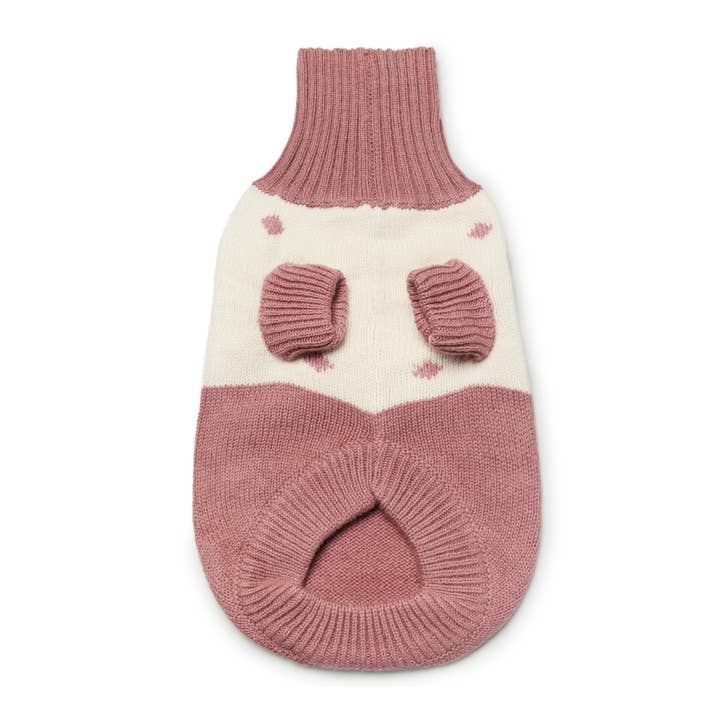 Everest Pet Supply & Gifts - Venta al por mayor Disfraz - Gatos - Jersey para gato, 100% lana merina, patrón de lunares rosa