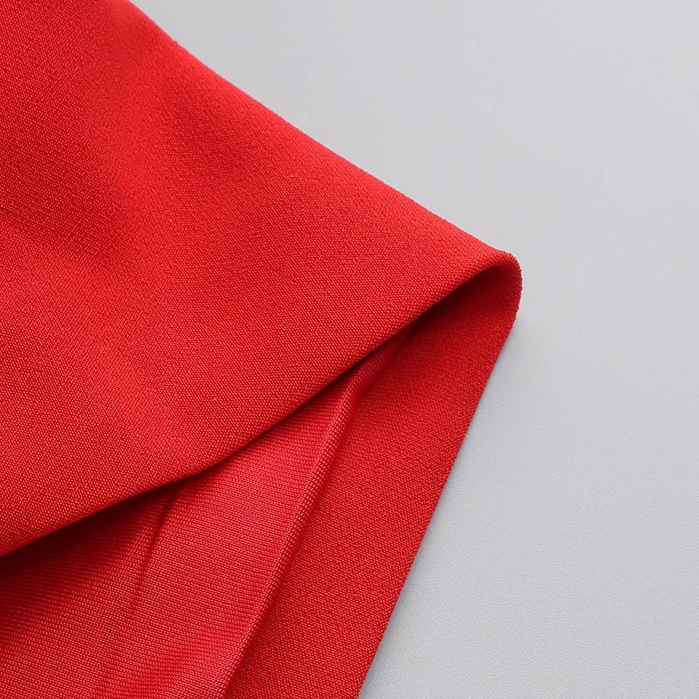 Productseeker - Wholesale Dress - Women's - DR0127 Red 3D Flower Tube Dress - Bold Elegance6